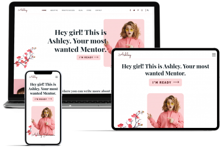 Ashley Feminine WordPress Theme Preview