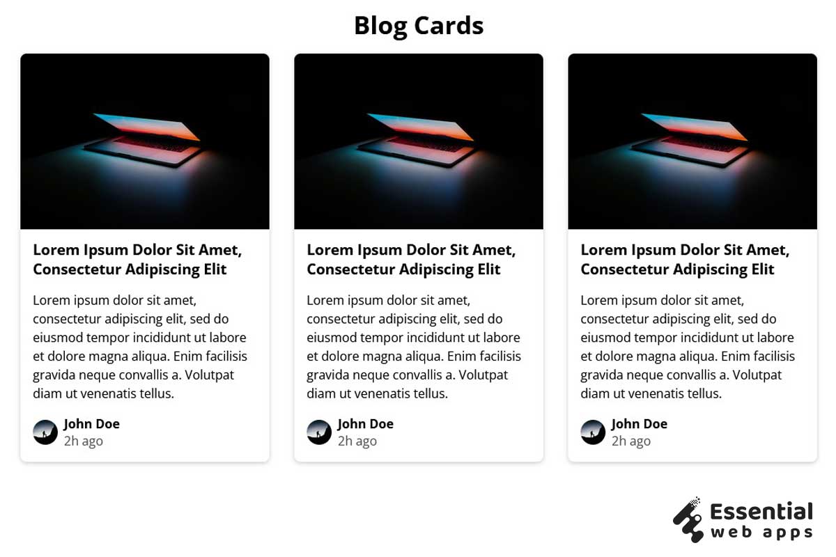 10+ CSS cards (latest collection) - Essential Web Apps