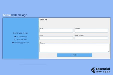 10+ HTML & CSS contact form (latest collection) - Essential Web Apps