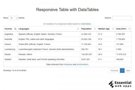 10+ CSS tables (latest collection) - Essential Web Apps