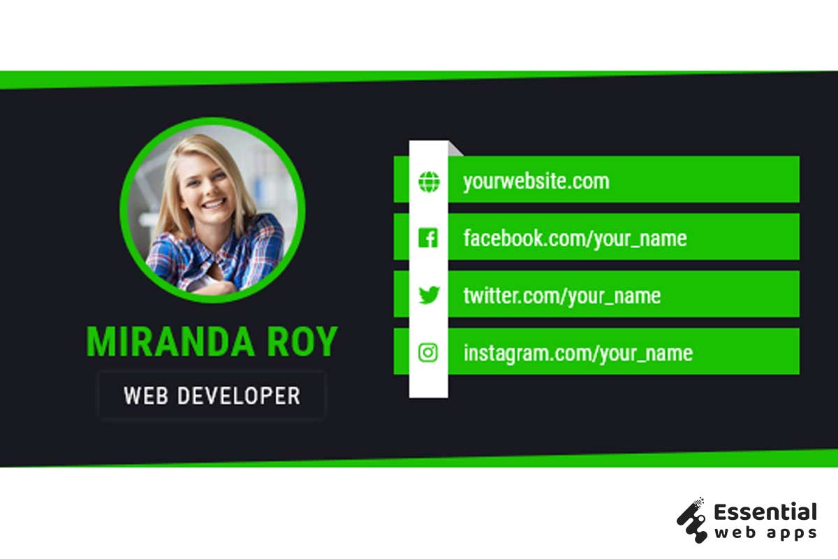 10+ CSS Email Signature (latest collection) - Essential Web Apps
