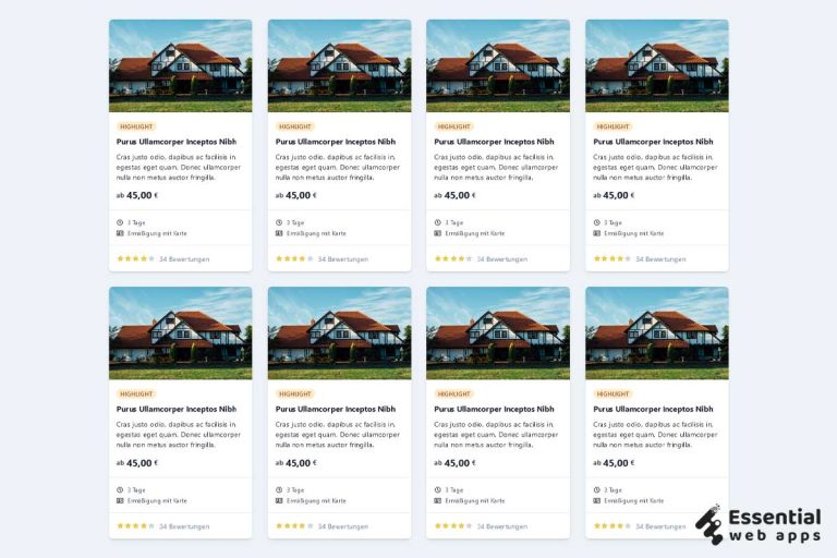 10+ Tailwind CSS Card (latest collection) - Essential Web Apps