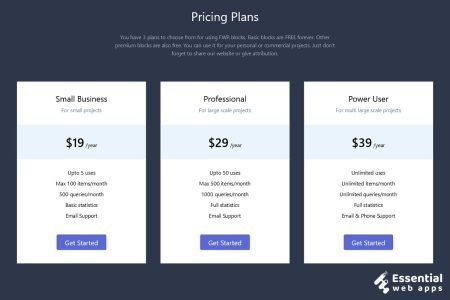 10+ Tailwind CSS Pricing Table (latest collection)